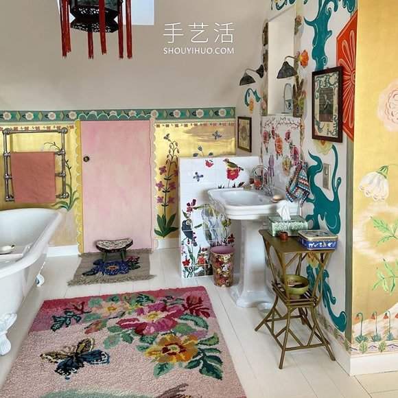 这位艺术家的手绘，让别墅仿佛变成童话小屋(图13)