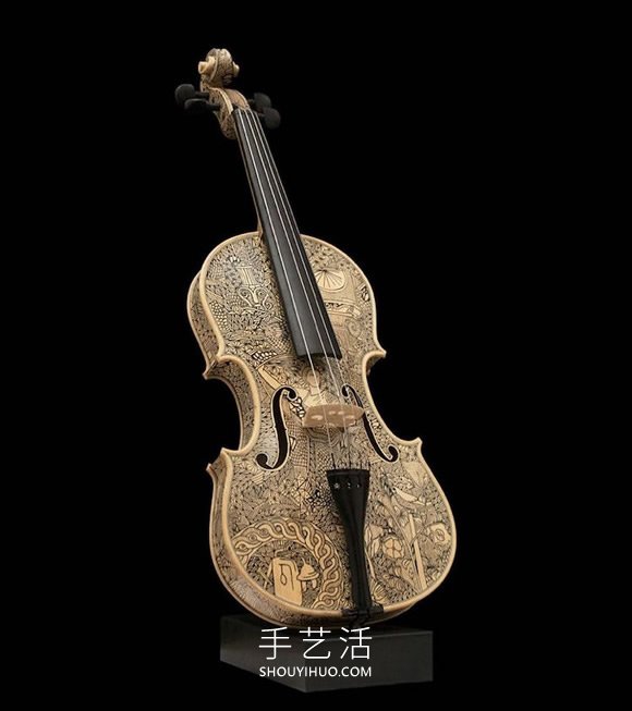 华丽的水墨画DIY，将弦乐器转换成精美故事书(图1)