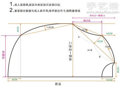 DIY领口带花边的亲子T恤(图6)