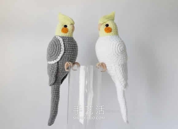栩栩如生的鸟儿！手工钩织精致小鸟作品图片(图4)