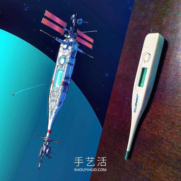 日常家用物品重构！壮观的太空飞船图纸设计(图8)
