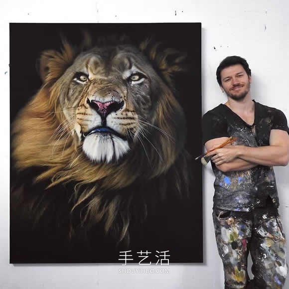 仿佛会跃出画布！逼真画作捕捉野生动物之美(图9)