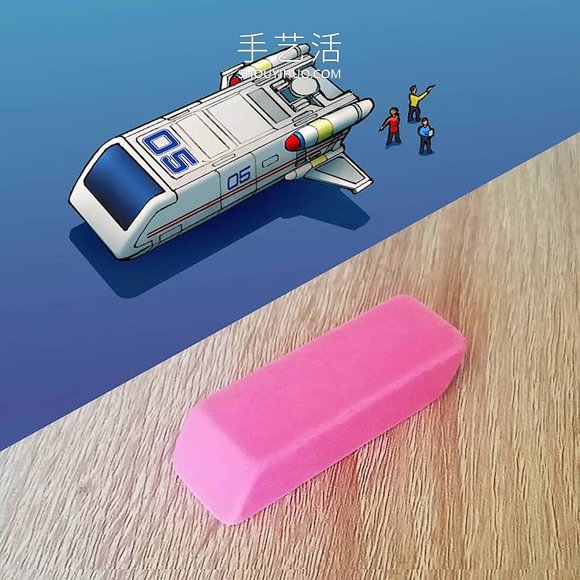 日常家用物品重构！壮观的太空飞船图纸设计(图13)