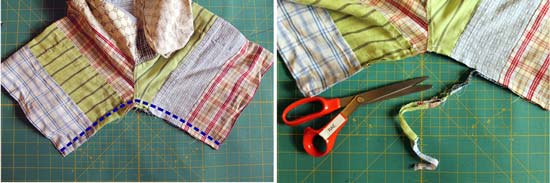 旧物改造：男式休闲短裤手工制作(图6)