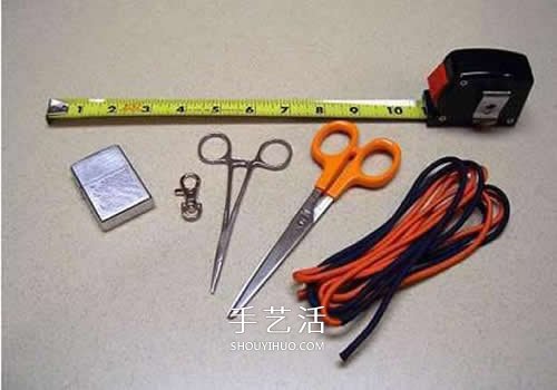 手工刀坠绳编法图解 伞绳刀坠的编法教程(图2)