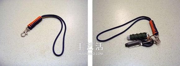 手工刀坠绳编法图解 伞绳刀坠的编法教程 - 双维造物网