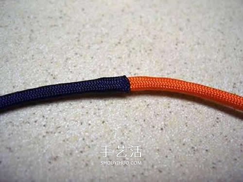 手工刀坠绳编法图解 伞绳刀坠的编法教程(图3)