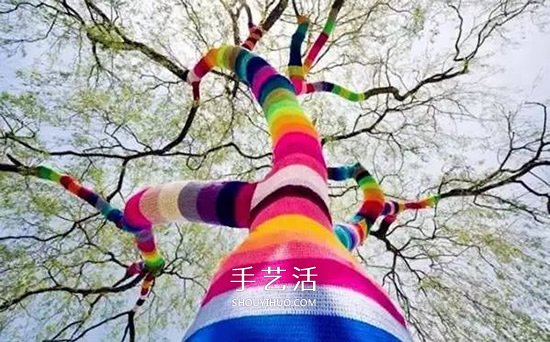 色彩大爆炸！用毛线编织物打扮我们的生活~(图19)