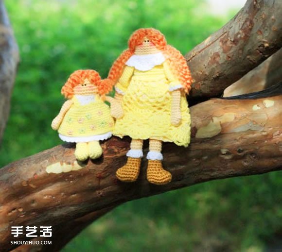 治愈系钩针作品图片 可爱小动物们的生活点滴(图6)