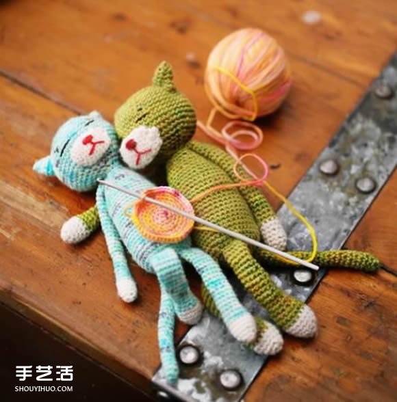 治愈系钩针作品图片 可爱小动物们的生活点滴(图12)
