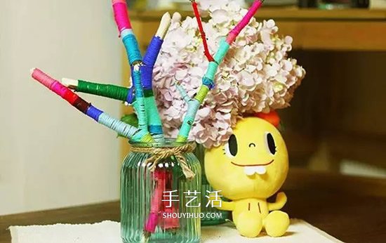 色彩大爆炸！用毛线编织物打扮我们的生活~(图27)