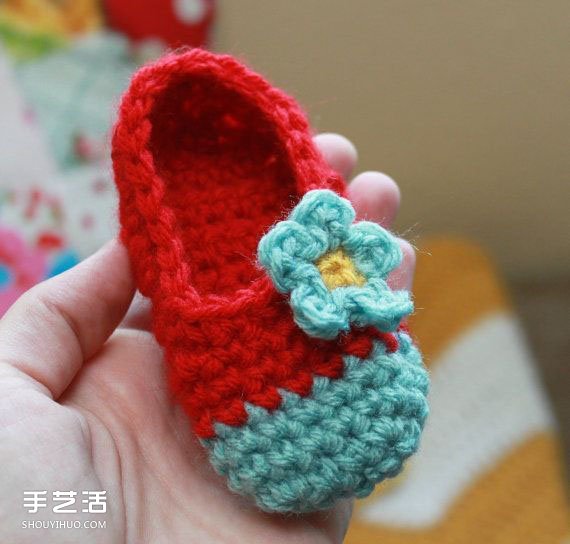超Q毛线针织婴儿鞋作品 手工宝宝毛线鞋图片 - 双维造物网
