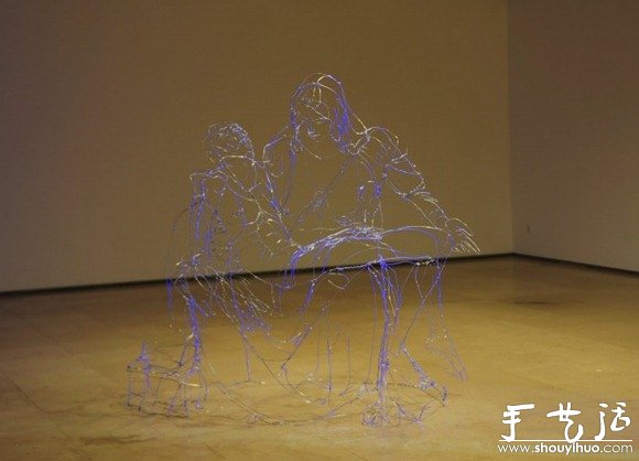 铁丝DIY的立体艺术作品(图7)