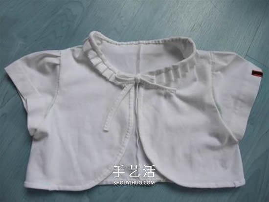 旧衣改造：男款T恤改造儿童坎肩背心套装(图11)