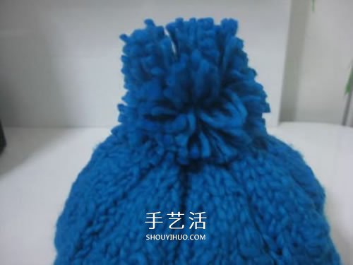 带辫子毛线帽子的编法 可爱俏皮帽子编织图解(图6)