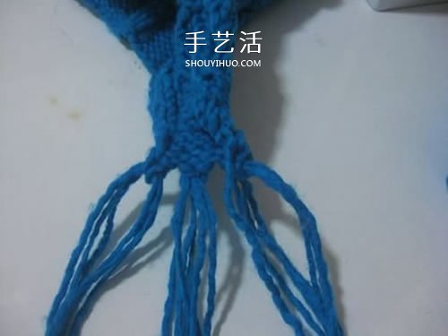 带辫子毛线帽子的编法 可爱俏皮帽子编织图解(图10)