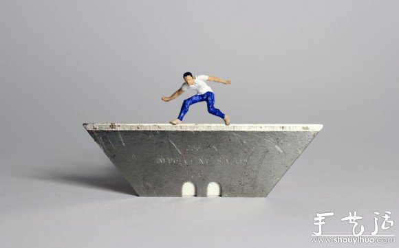 粘土、金属丝和纸张DIY的微型小人(图10)