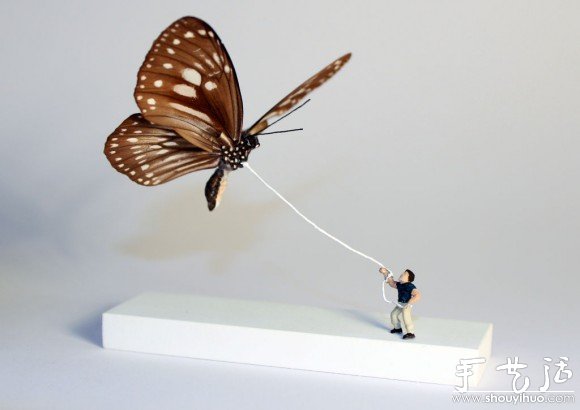 粘土、金属丝和纸张DIY的微型小人(图8)