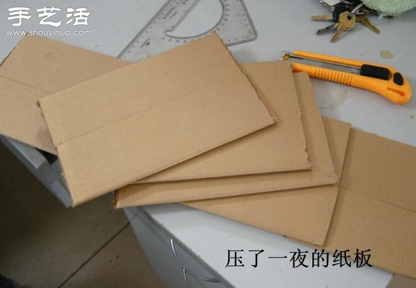 硬纸板废物利用DIY精致收纳柜(图10)
