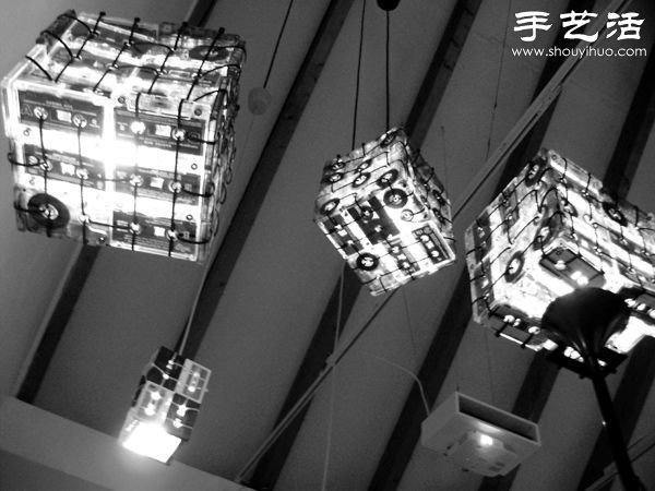 磁带创意手工DIY 制作独一无二怀旧灯具(图6)