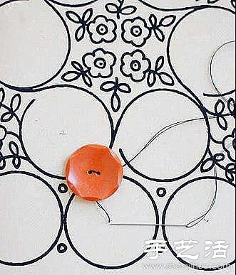 零碎布料+纽扣创意DIY装饰画(图3)