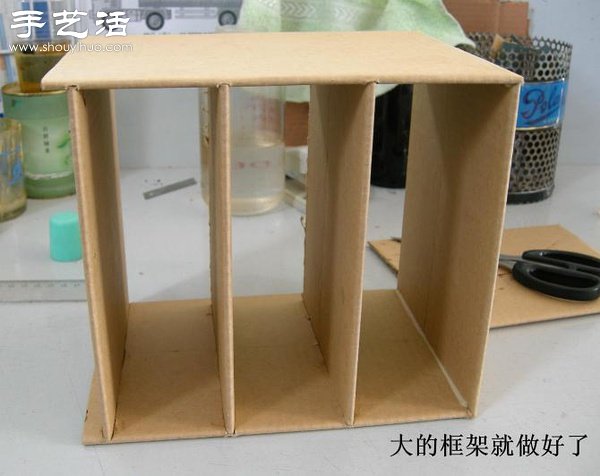 硬纸板废物利用DIY精致收纳柜(图19)