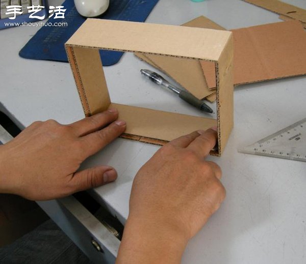 硬纸板废物利用DIY精致收纳柜(图32)