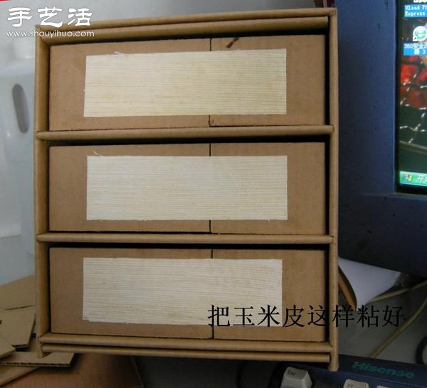 硬纸板废物利用DIY精致收纳柜(图41)