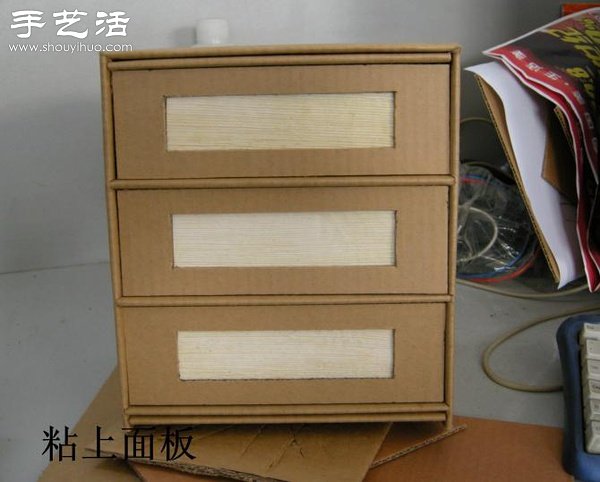 硬纸板废物利用DIY精致收纳柜(图44)