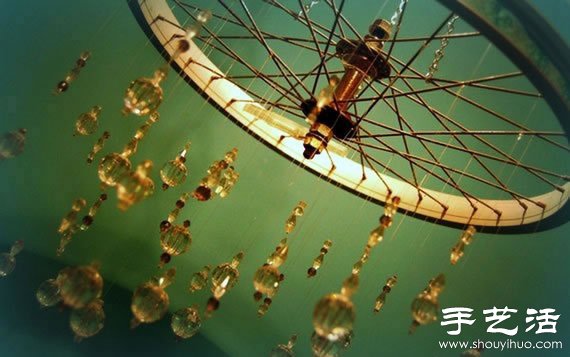 废弃自行车变废为宝手工DIY家居用品 - 双维造物网