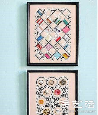 零碎布料+纽扣创意DIY装饰画(图7)