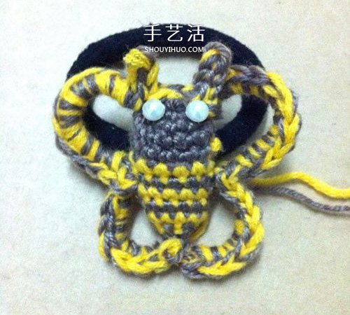 每日勤劳采蜜忙！毛线蜜蜂的钩针编织方法 - 双维造物网