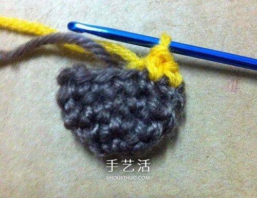 每日勤劳采蜜忙！毛线蜜蜂的钩针编织方法(图6)