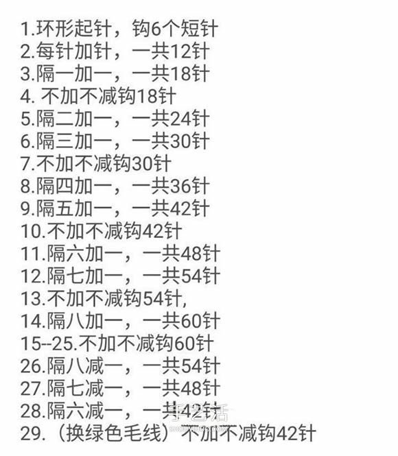 草莓包包的钩针编织 儿童可爱毛线包的编法(图2)