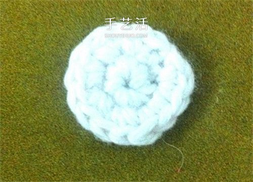 毛线猴头的编织方法 手工钩针编织猴子头图解(图13)
