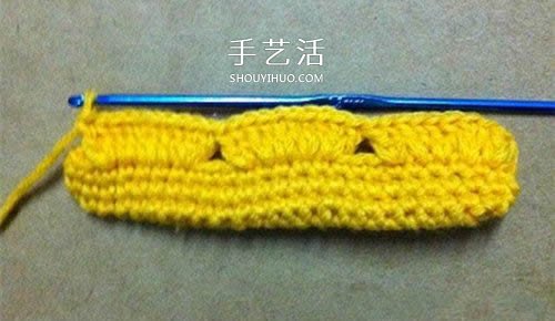 镂空毛线收纳包怎么编织 钩针包包的编法图解(图8)