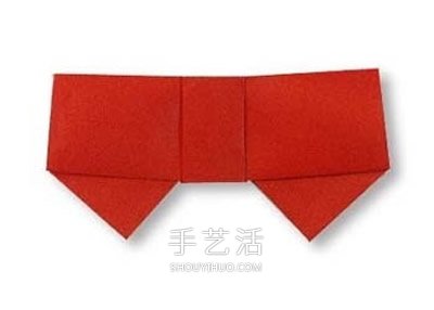 最简单蝴蝶结的折法 幼儿手工折纸蝴蝶结教程 - 双维造物网