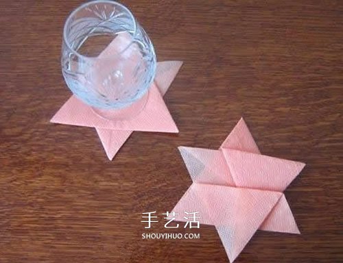 手工六角星杯垫的折法 简单星星杯垫怎么折 - 双维造物网