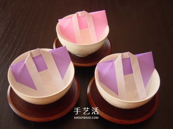 餐巾折纸和服的方法 简单餐巾和服的折法图解(图9)