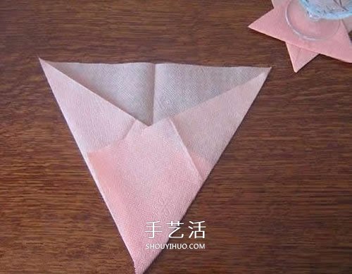 手工六角星杯垫的折法 简单星星杯垫怎么折(图4)