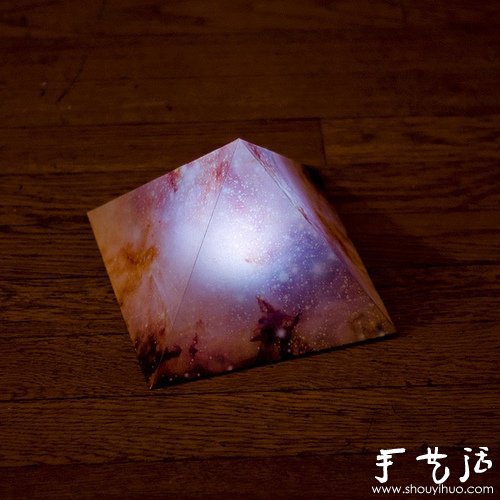DIY手工制作梦幻金字塔灯具(图10)