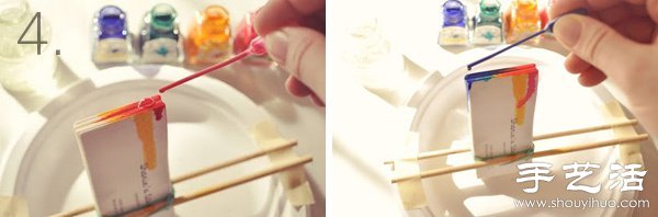 绚烂染色名片手工制作(图5)