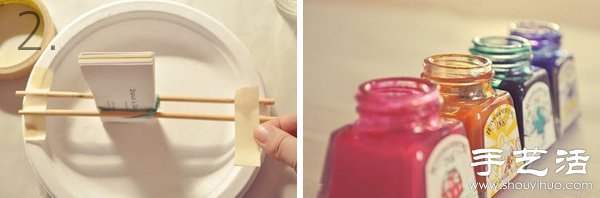 绚烂染色名片手工制作(图3)