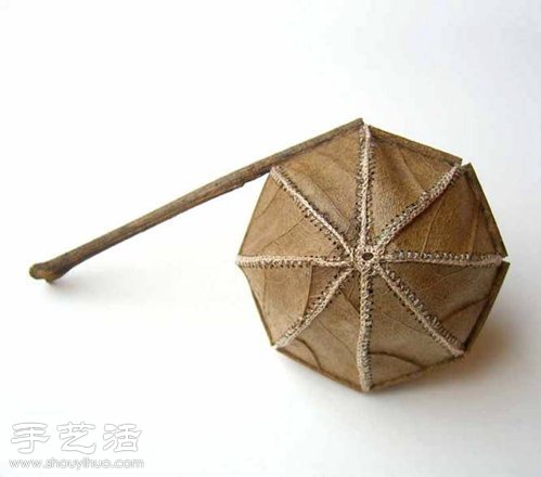 枯叶+创意+DIY 手工制作精妙工艺品(图8)