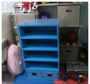 硬纸板DIY手工制作鞋柜的教程 - 双维造物网