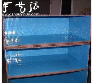 硬纸板DIY手工制作鞋柜的教程(图10)
