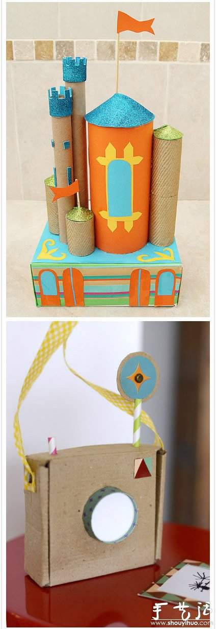 废旧纸箱手工DIY孩子们的玩具世界(图5)