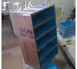 硬纸板DIY手工制作鞋柜的教程(图13)