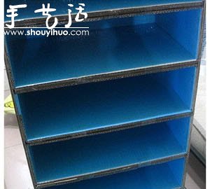 硬纸板DIY手工制作鞋柜的教程(图14)