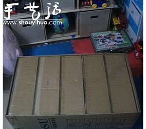 硬纸板DIY手工制作鞋柜的教程(图15)
